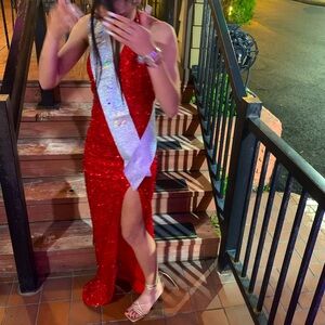 Small Red Fashion Nova Birthday Dress